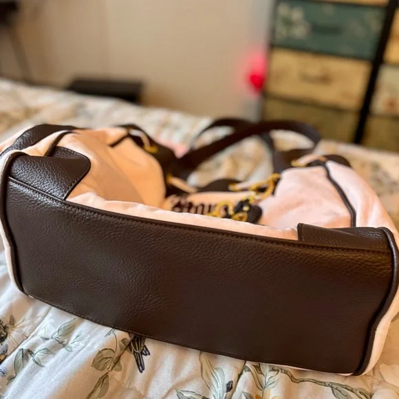Juicy Couture Brown and Pink Daydreamer Tote Shoulder Bag - Picture 14 of 16